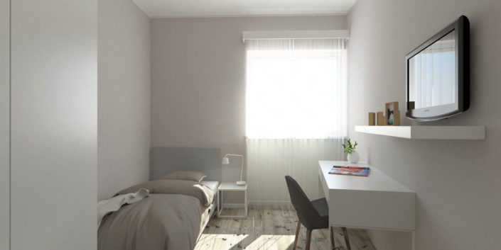 CAMERA-SINGOLA-vista-2-705x353 Apartment - Trento %SmartRelooking